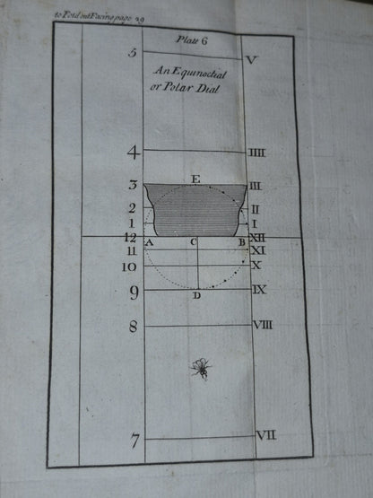 Scarce MECHANICK DIALLING NEW ART OF SHADOWS 12 fold out plates  Leadbetter 175620