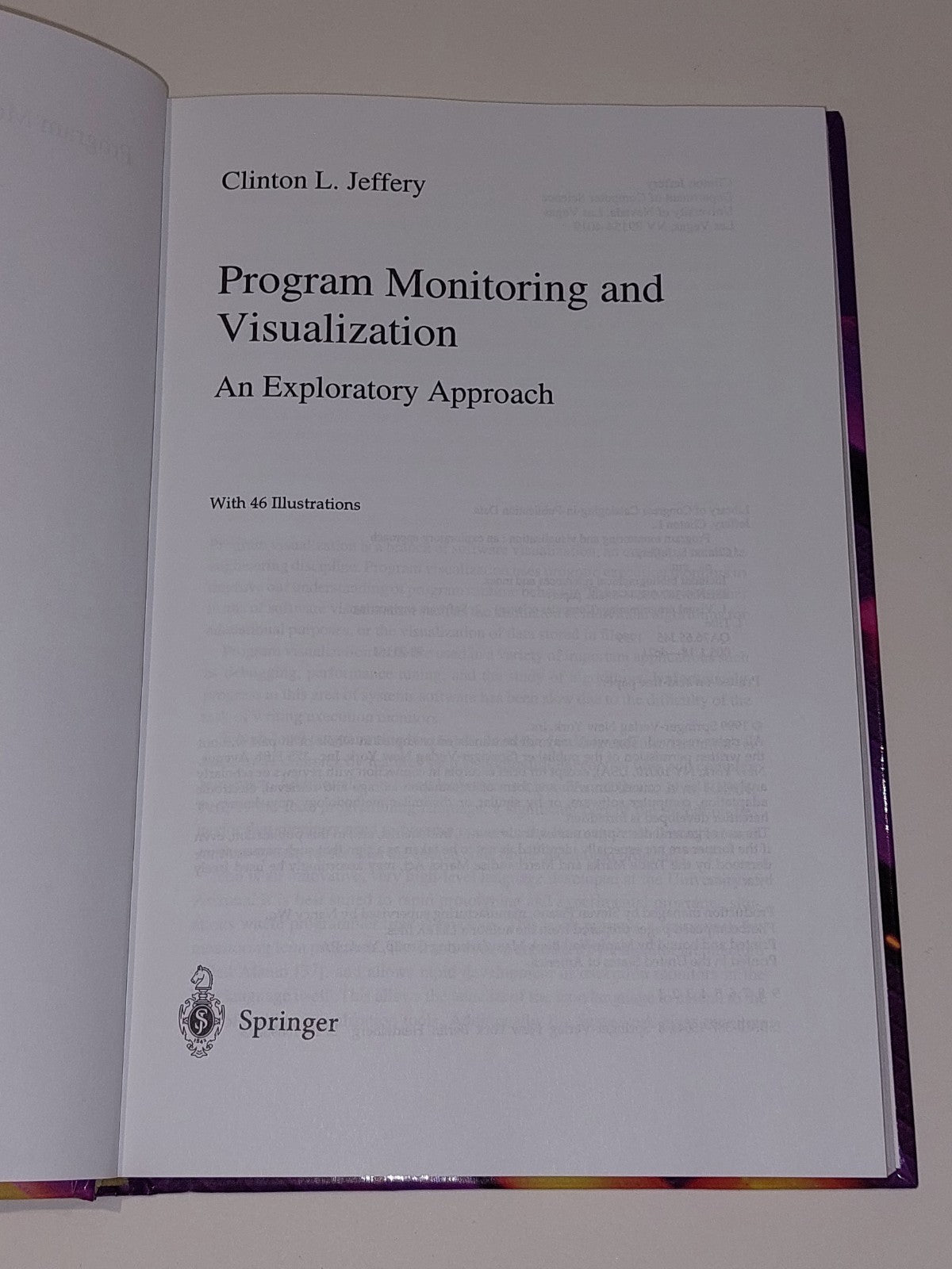 Program Monitoring and Visualization: An Exploratory Approach by Clinton Jeffrey3