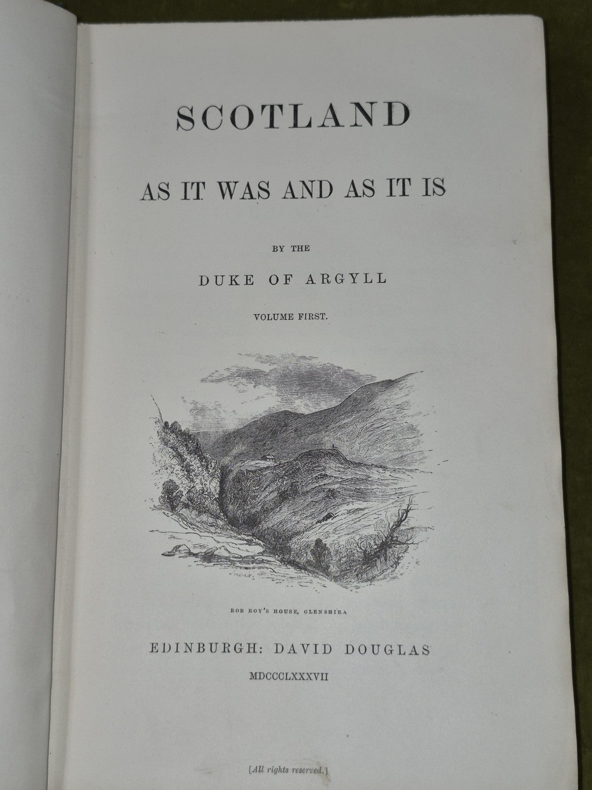 Scotland As it Was and As It Is Duke of Argyll 1887 Complete Set of Two7