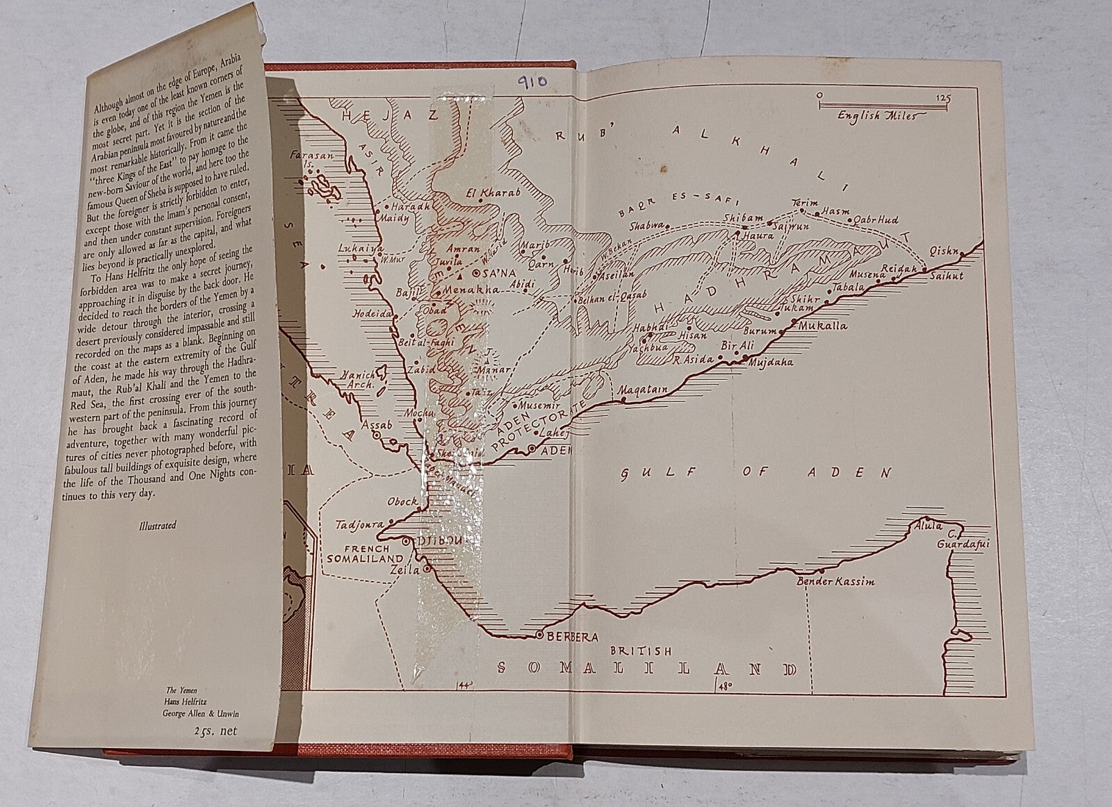 The Yemen  a Secret Journey By Hans Helfritz (1958) Hb Book4