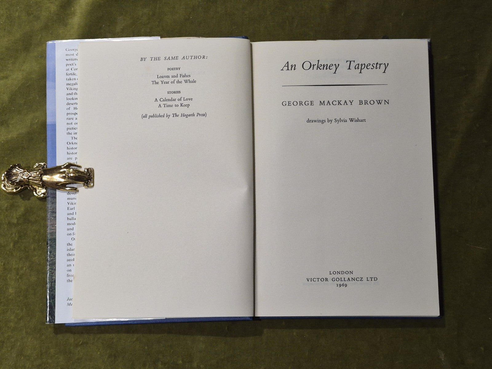 An Orkney Tapestry - George Mackay Brown - First Edition Gollancz 19694