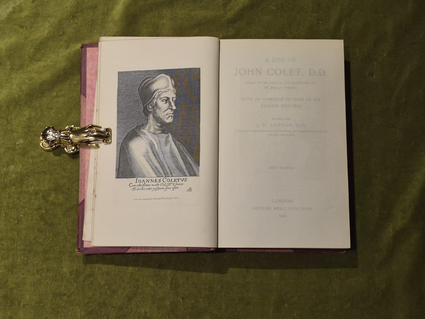 A Life Of John Colet D.D. - J H Lupton , George Bell And Sons, 19095