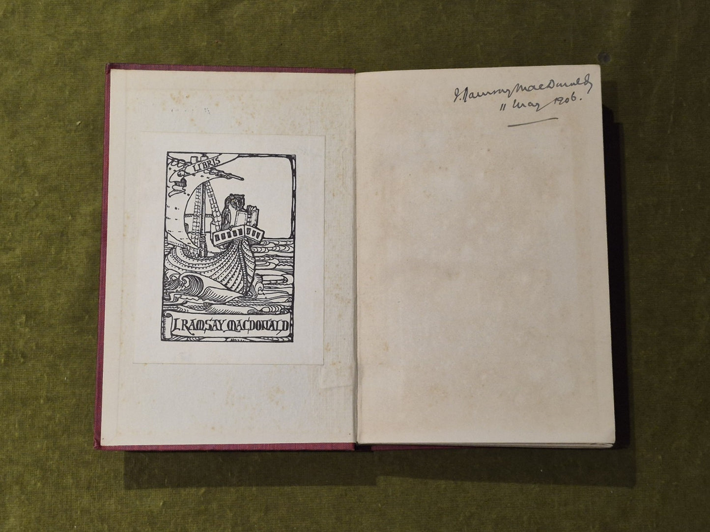 Walter Pater - A C Benson Macmillan 1906 with Provenance from J Ramsey Macdonald3