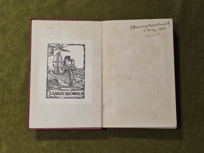Walter Pater - A C Benson Macmillan 1906 with Provenance from J Ramsey Macdonald3
