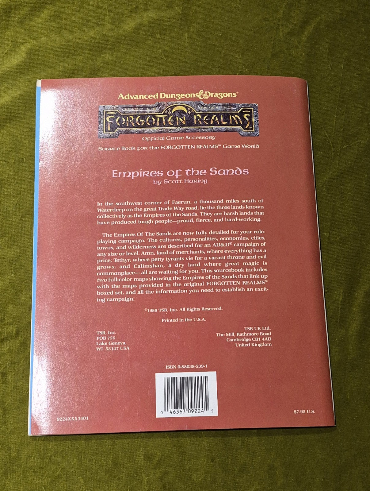 Advanced Dungeons Dragons Game Accessory FR3 Empires of the Sands1