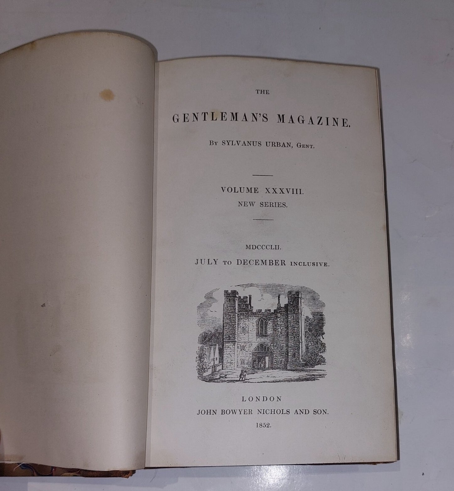 The Gentleman's Magazine Vol 38 Jul – Dec 18534