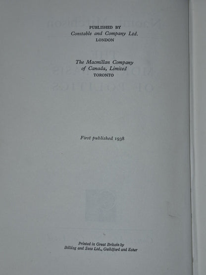 Naomi Mitchison The Moral Basis of Politics Constable & Co. 19385