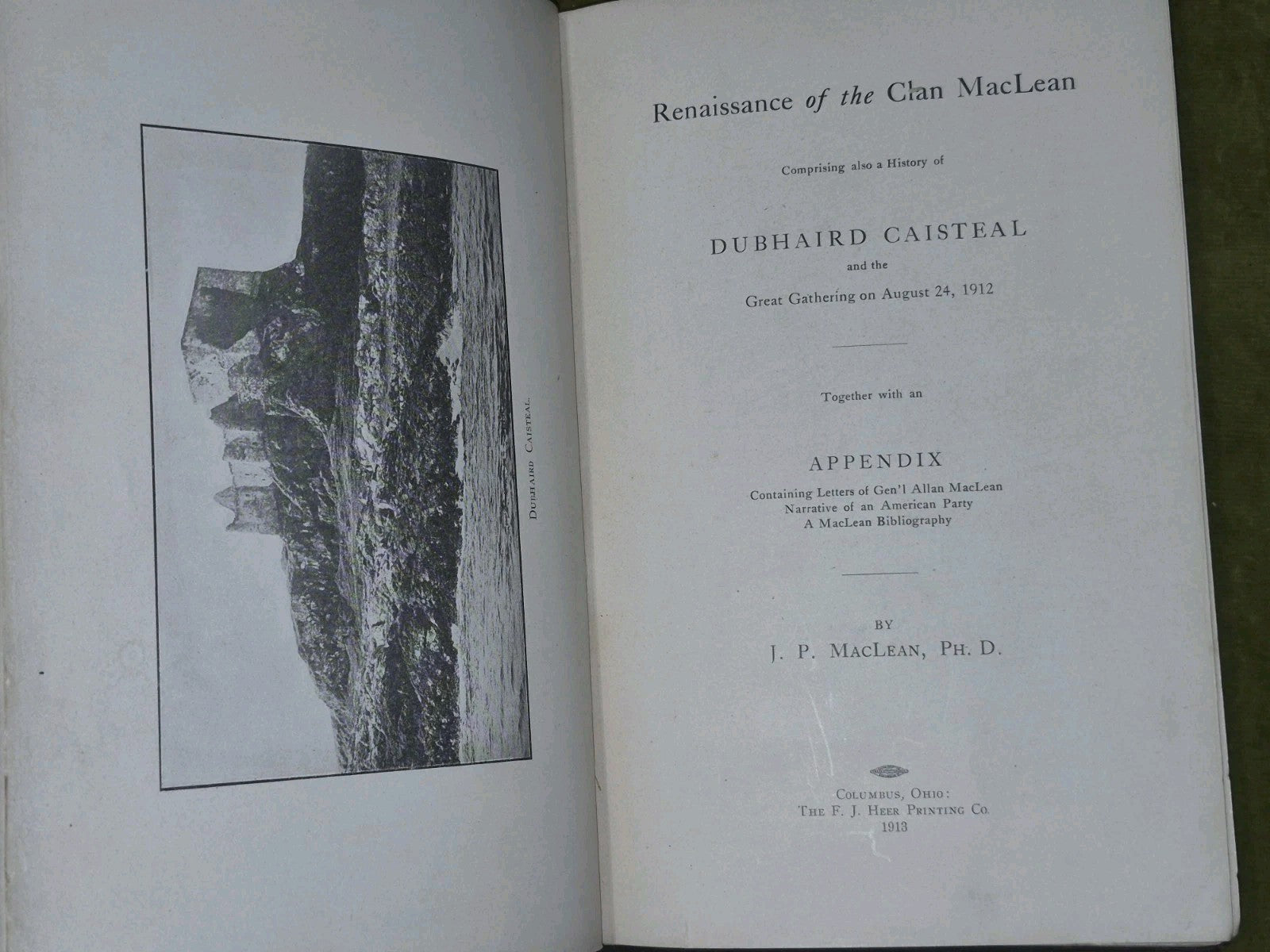Renaissance of Clan Maclean 1913 Dubhaird Caisteal 4