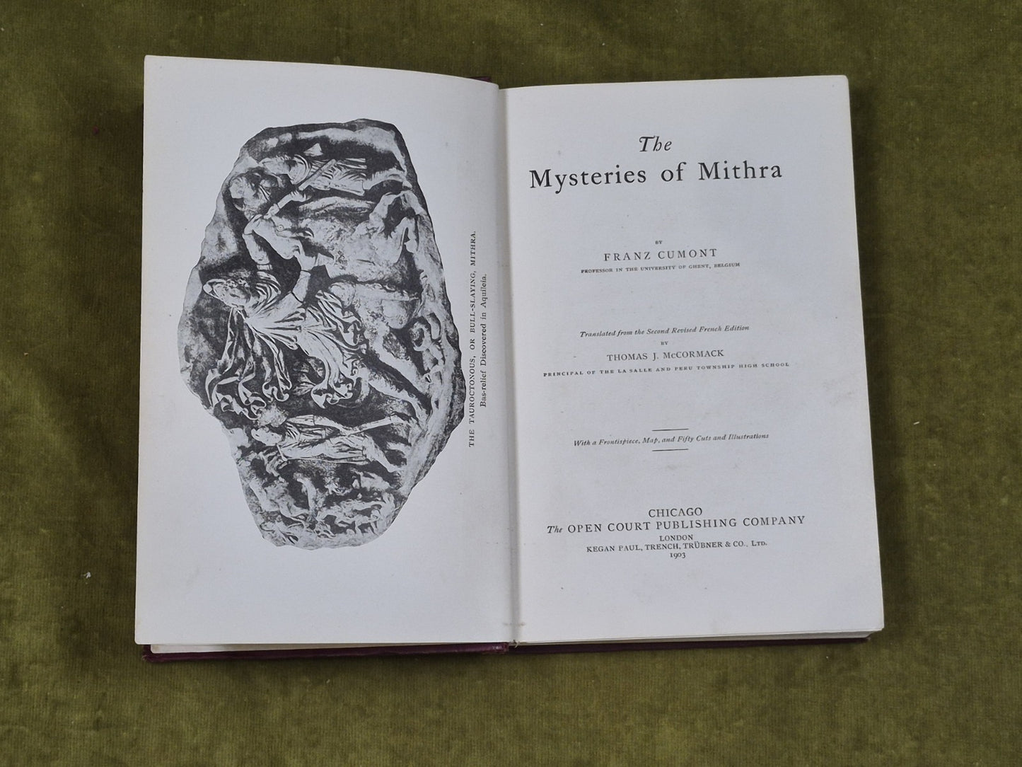 The Mysteries of Mithra - Franz Cumont , Open Court 1903 1st English Edition4
