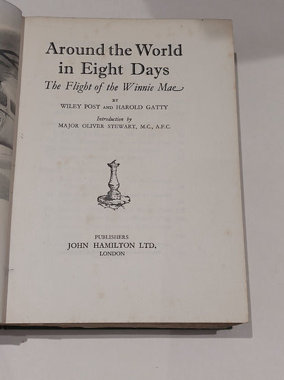 Around the World in Eight Days - The Flight of the Winnie Mae 1st Ed hb book 84