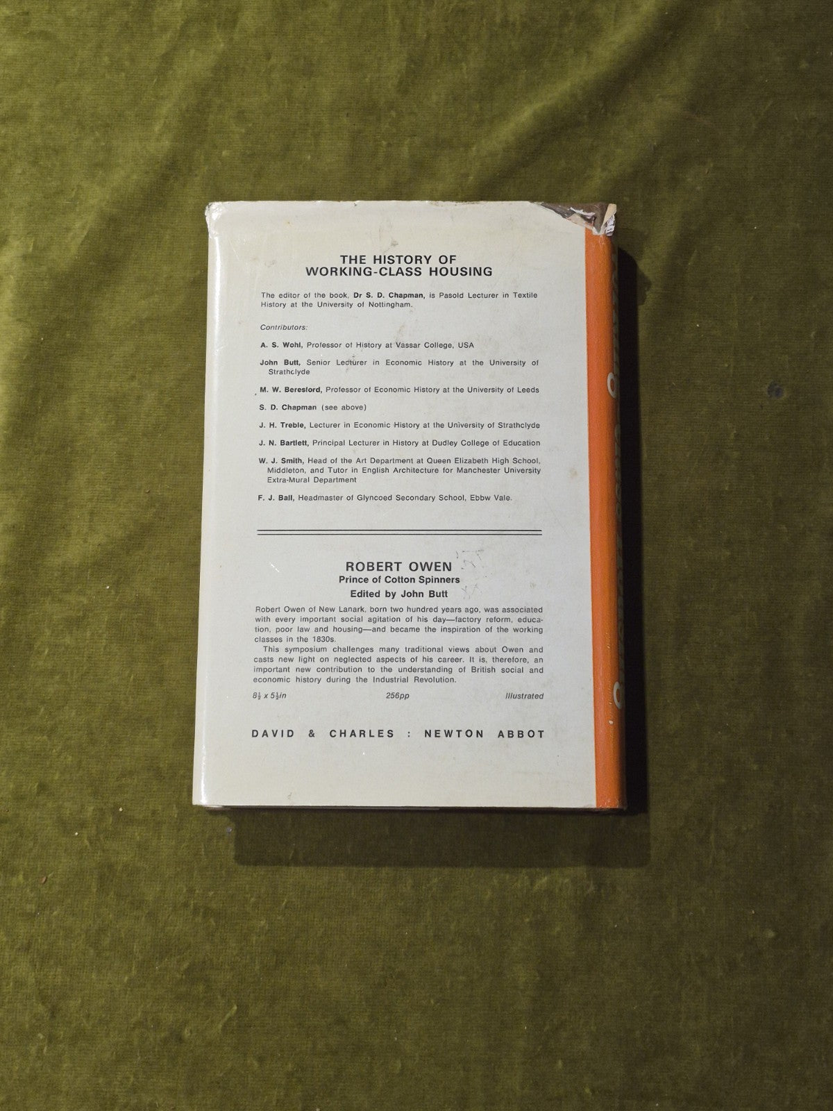History of Working Class Housing : A Symposium - Stanley D Chapman 1971  HB DJ1