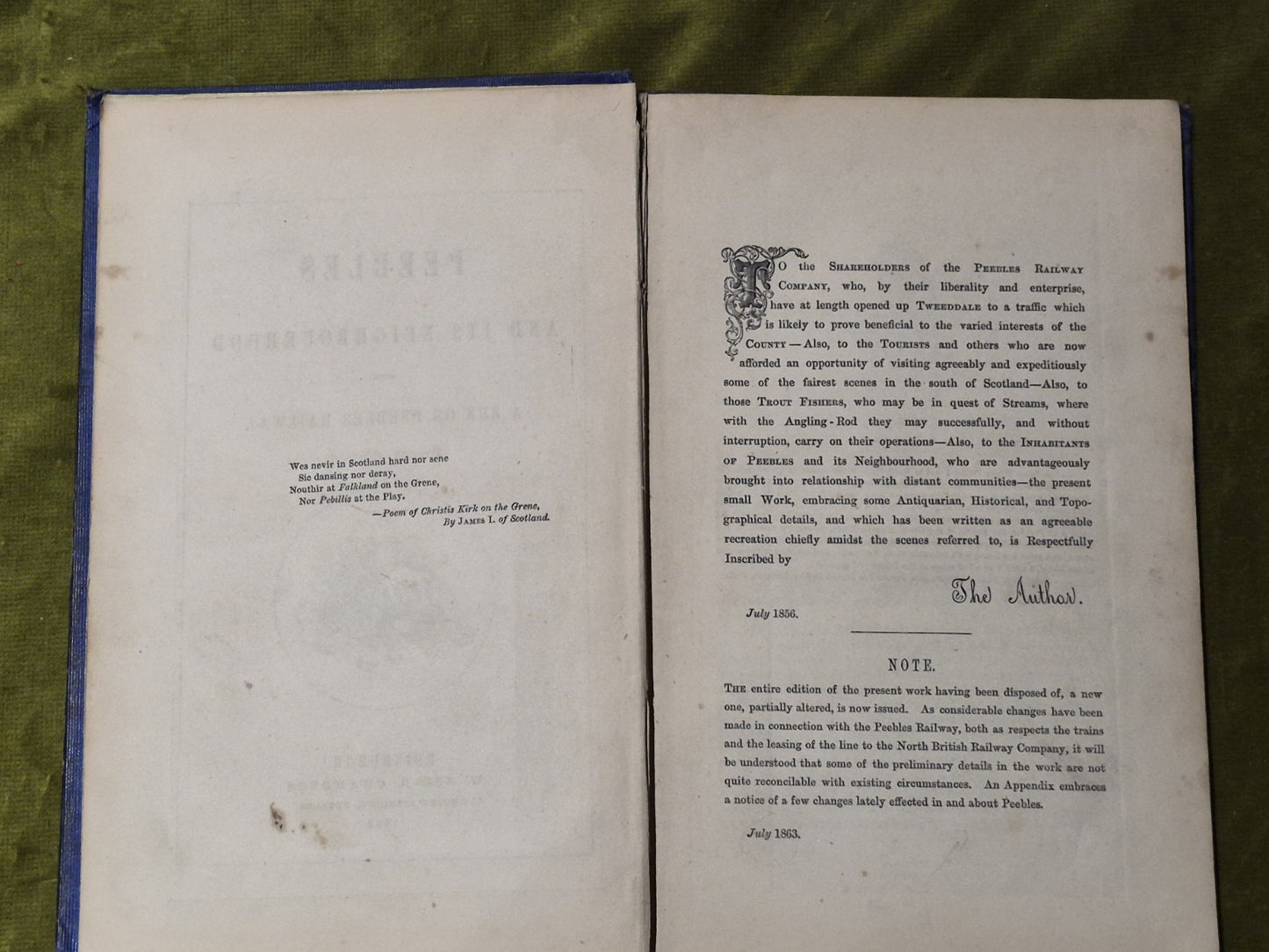Peebles and its Neighbourhood with a run on the Peebles Railway 2nd Edition 18636