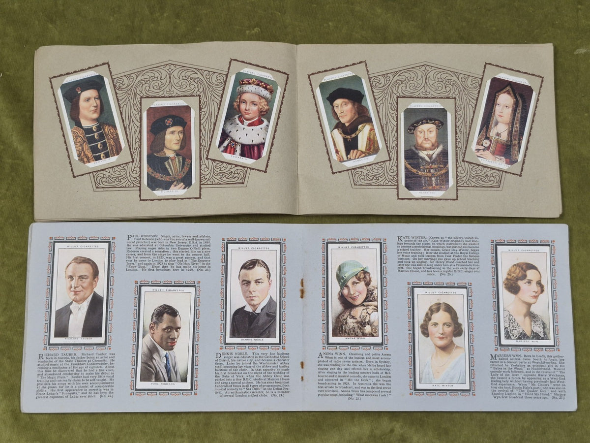 18 Cigarette Card Albums Ardath Wills Air Raid Footballers Sea Shore Radio Royal13