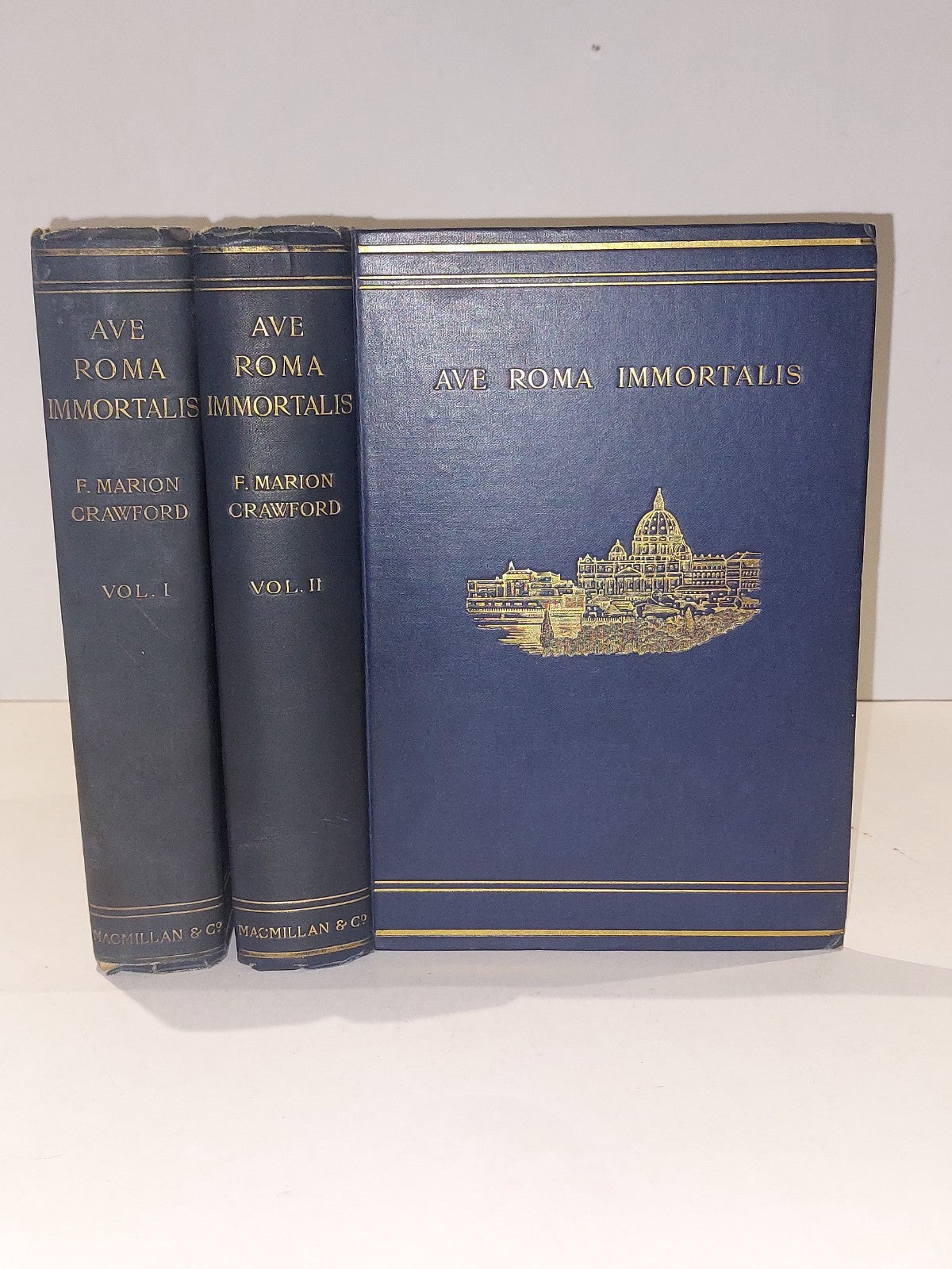 Ave Roma Immortalis By F. Marion Crawford (1899) [Macmillan & Co] 2 Volume Set0