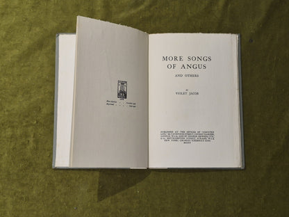 More Songs of Angus - Violet Jacob - 1920 2nd Edition, Country Life HB4