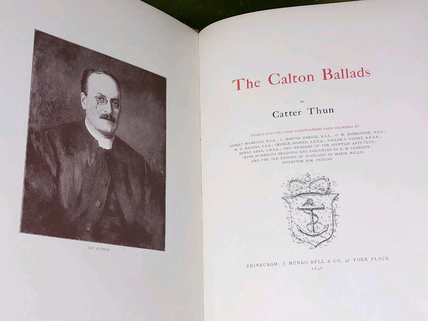 The Calton Ballads (1898) Catter Thun - Limited - Signed - First Edition 4