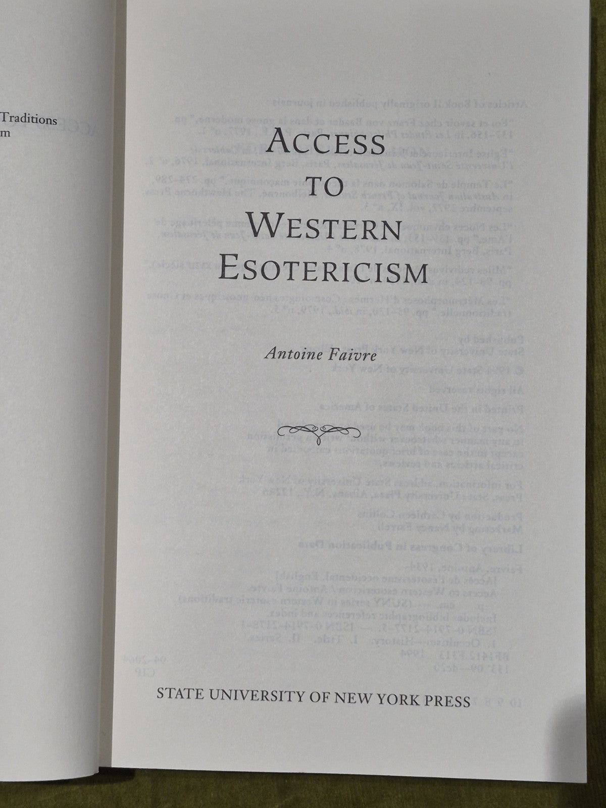 Access to Western Esotericism - Antoine Faivre [State University Of New York] Pb4