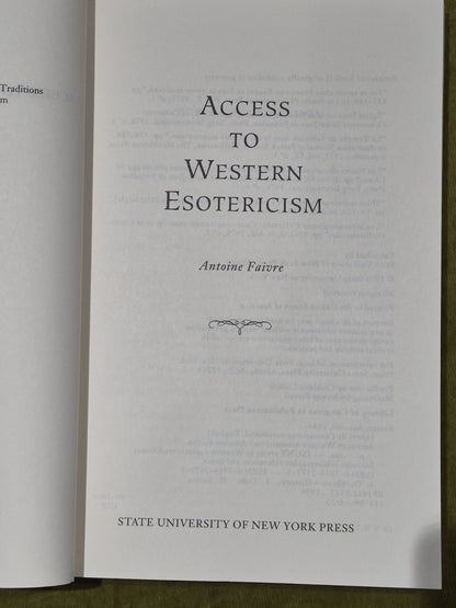 Access to Western Esotericism - Antoine Faivre [State University Of New York] Pb4