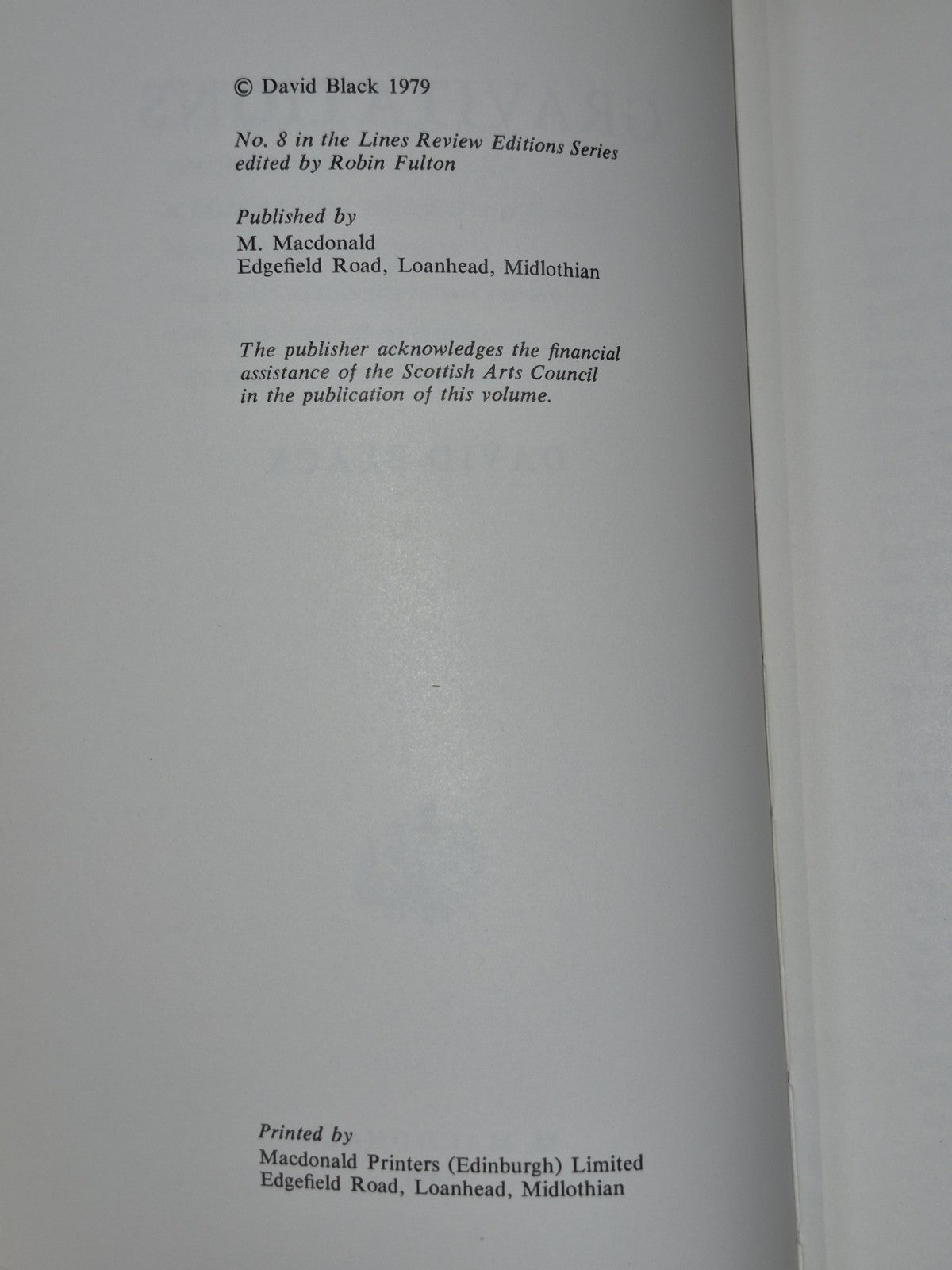 Gravitations David Black M Macdonald 1979 First Edition5