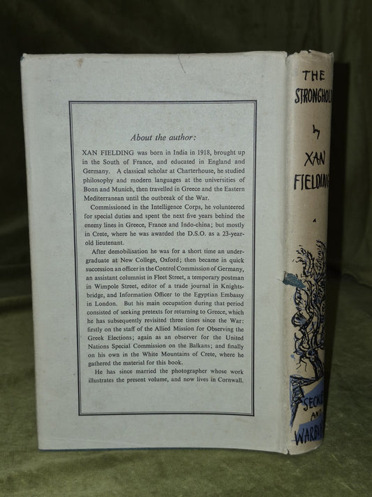 The Stronghold White Mountains of Crete Xan Fielding First Edition 1953 HB DJ1
