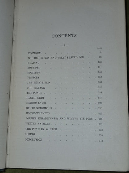 Walden Or Life In The Woods (1884)  Thoreau. 1st Uk Ed. Edinburgh: David Douglas6