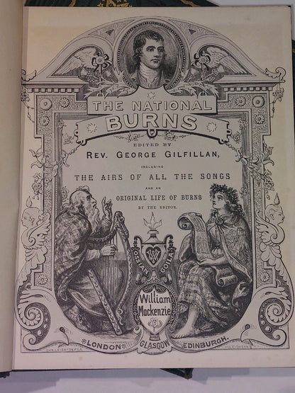 The National Burns, Rev George Gilfillan. Complete set of 4 1880 & Provenance 5