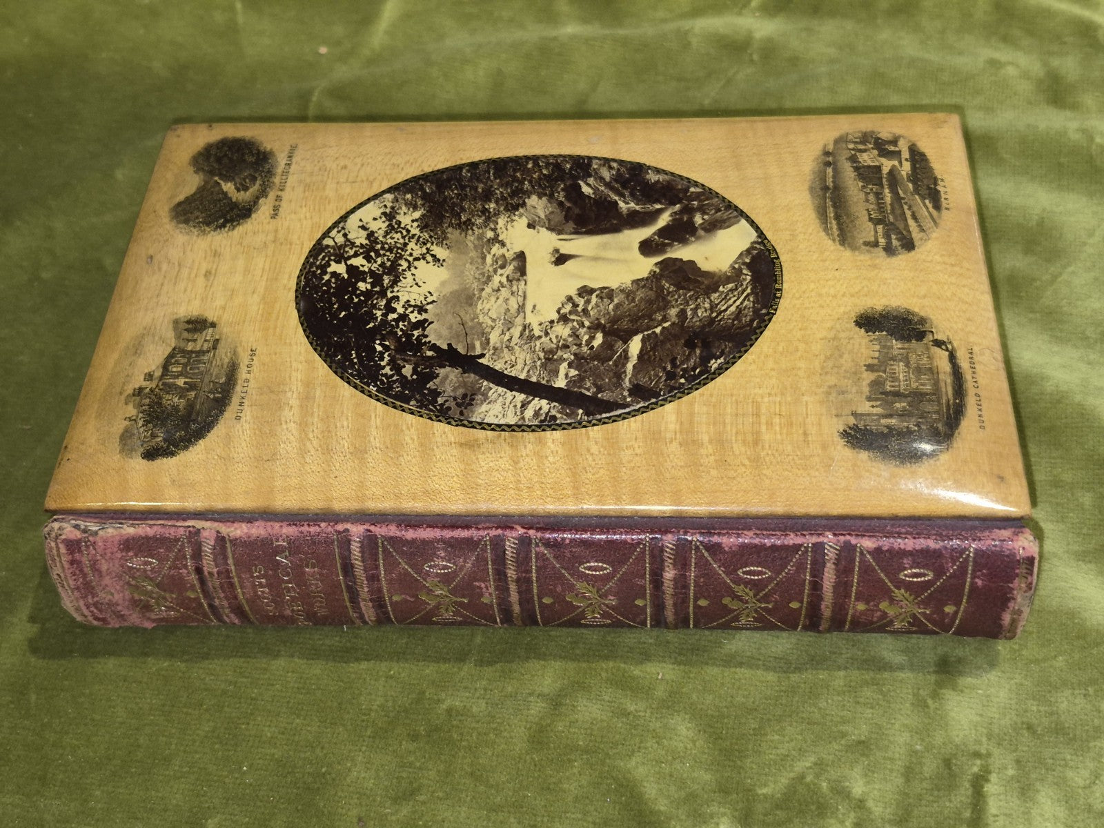 MAUCHLINE  WARE Poetical Works Of Sir Walter Scott  engravings - Gall & Inglis6