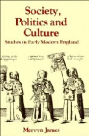 Society, Politics and Culture: Studies in Early Modern England