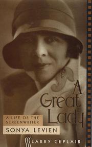 A Great Lady: Life of the Screenwriter Sonya Levien