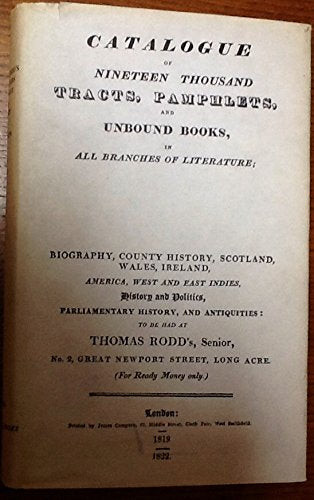 Thomas Rodd's Booksellers Catalogue…