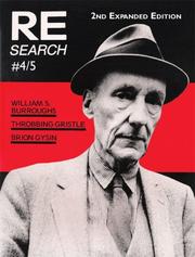 Re/Search: William S. Burroughs, Brion Gysin, Throbbing Gristle