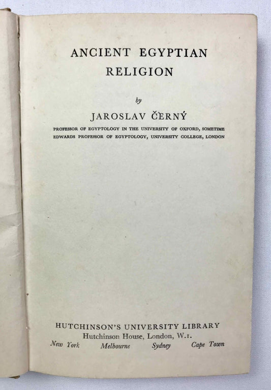 Ancient Egyptian Religion