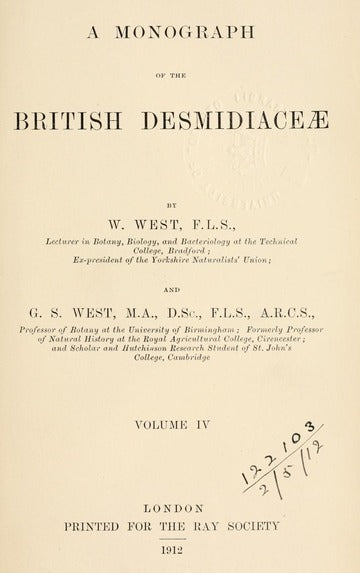 British Desmidiaceae