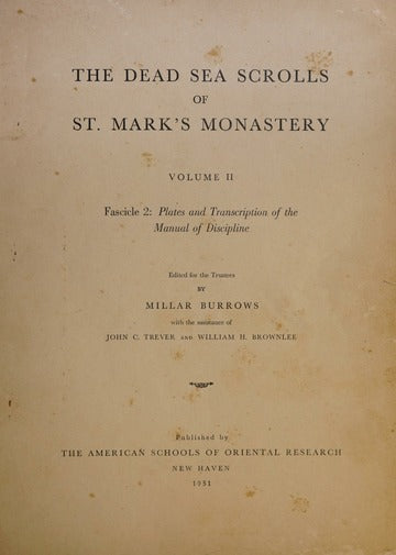 The Dead Sea Scrolls of St. Mark's Monastery (Vol. 1)