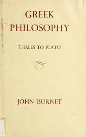 Greek Philosophy: Thales to Plato