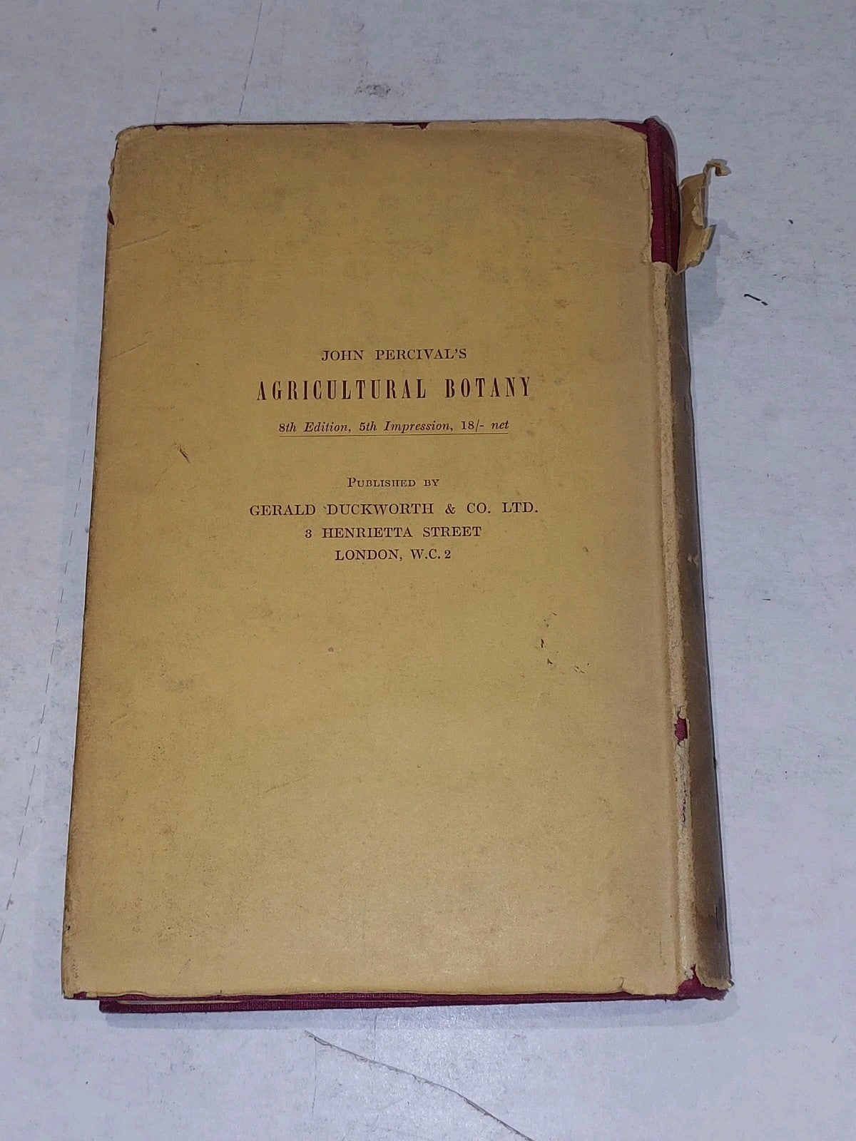 Barley  Fifty Years Of Observation And Development By E. S. Beavan. Duckworth 2