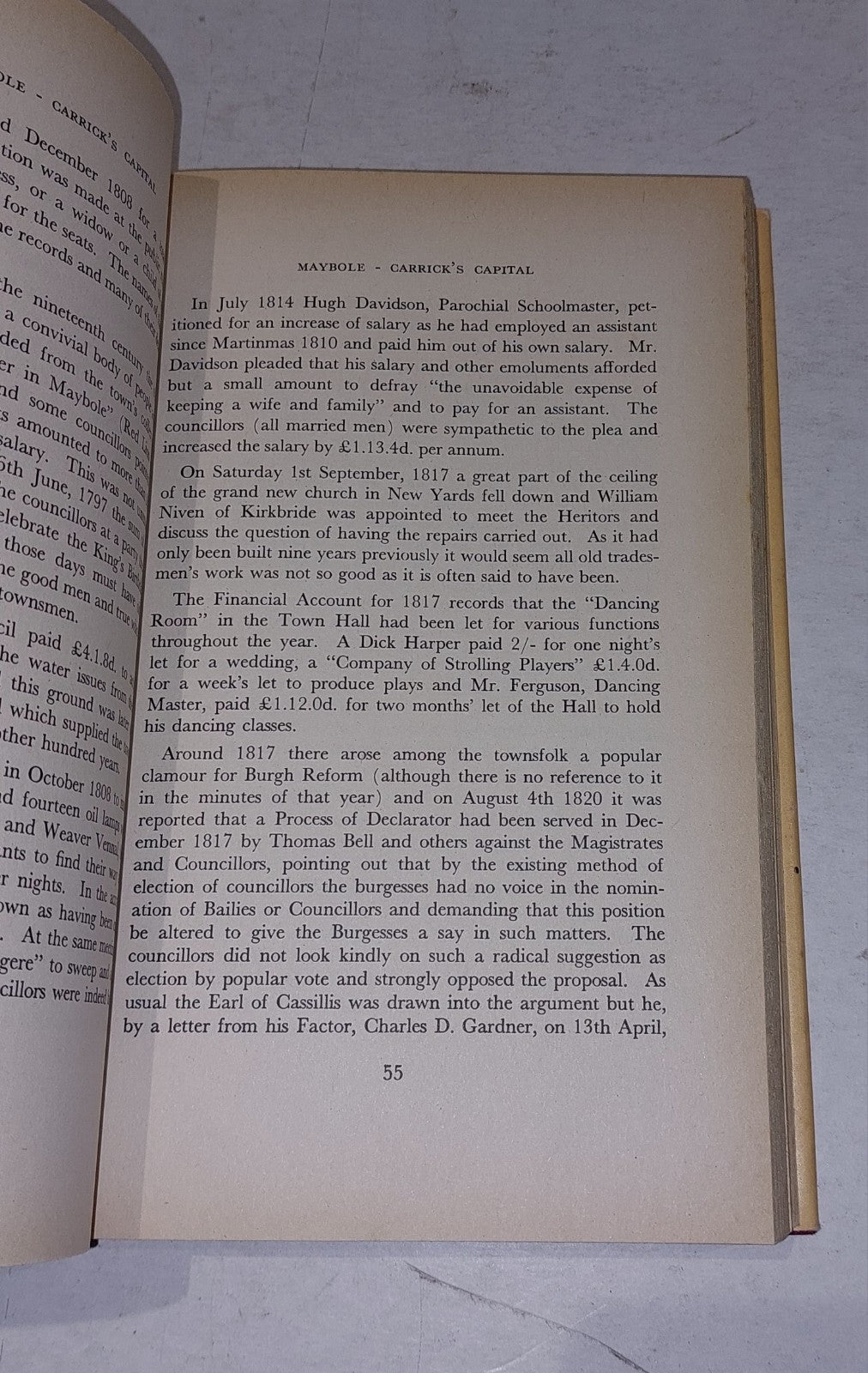 Maybole, Carrick's Capital by James T. Gray (1982) Hb Book with DJ7