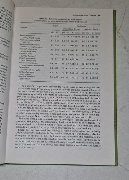 Ecology of Walls By Arnold Darlington (1981) 1st Edition Hb Book5