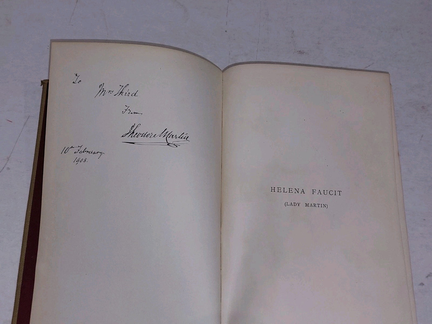 HELENA FAUCIT  LADY MARTIN  Sir Theodore Martin K.C.B.  1st edition  19002
