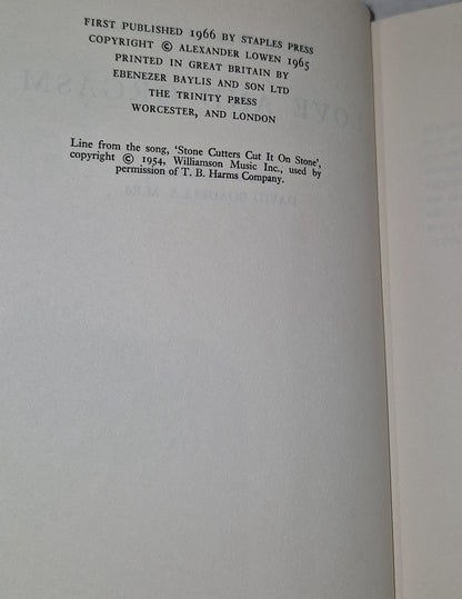 Love and Orgasm by Alexander Lowen HC Dust Jacket (1966) Staple Press Hb Book5