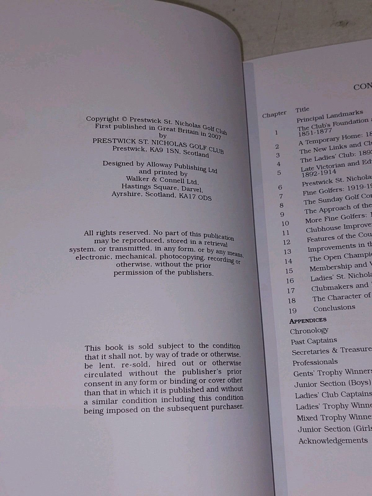 Prestwick St Nicholas Golf Club 1851 - 2006 History Book VGC Hardback 4