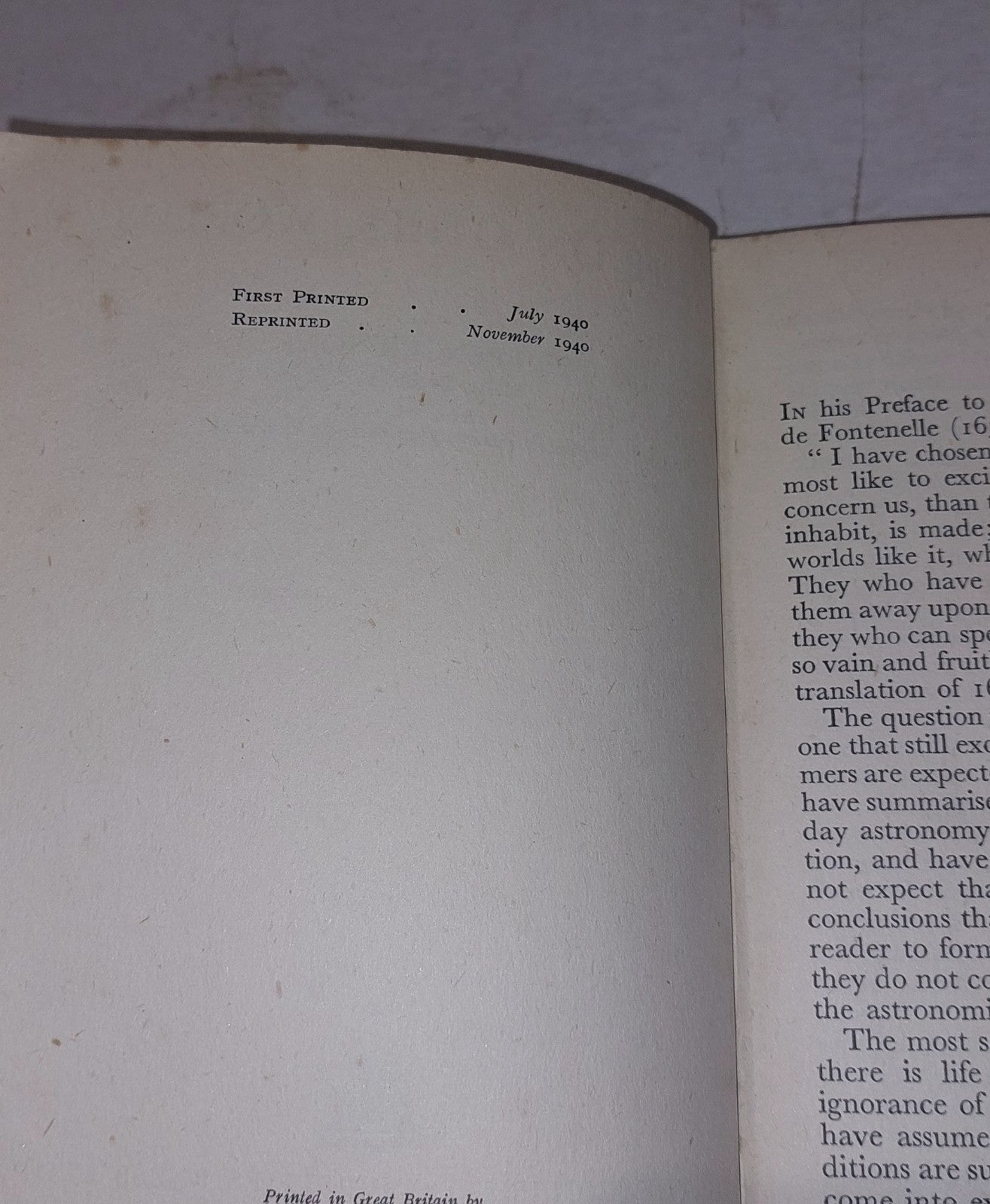 Life on Other Worlds By Spencer Jones (Nov 1940) [English Universities Press] Hb5