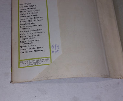 PG Wodehouse, Money In The Bank [Herbert Jenkins] 1st Ed / 1st Printing With DJ5
