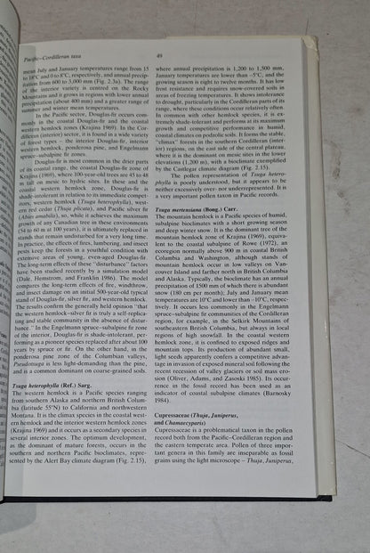 POSTGLACIAL VEGETATION OF CANADA By J. C. Ritchie (1987) Hb Book8