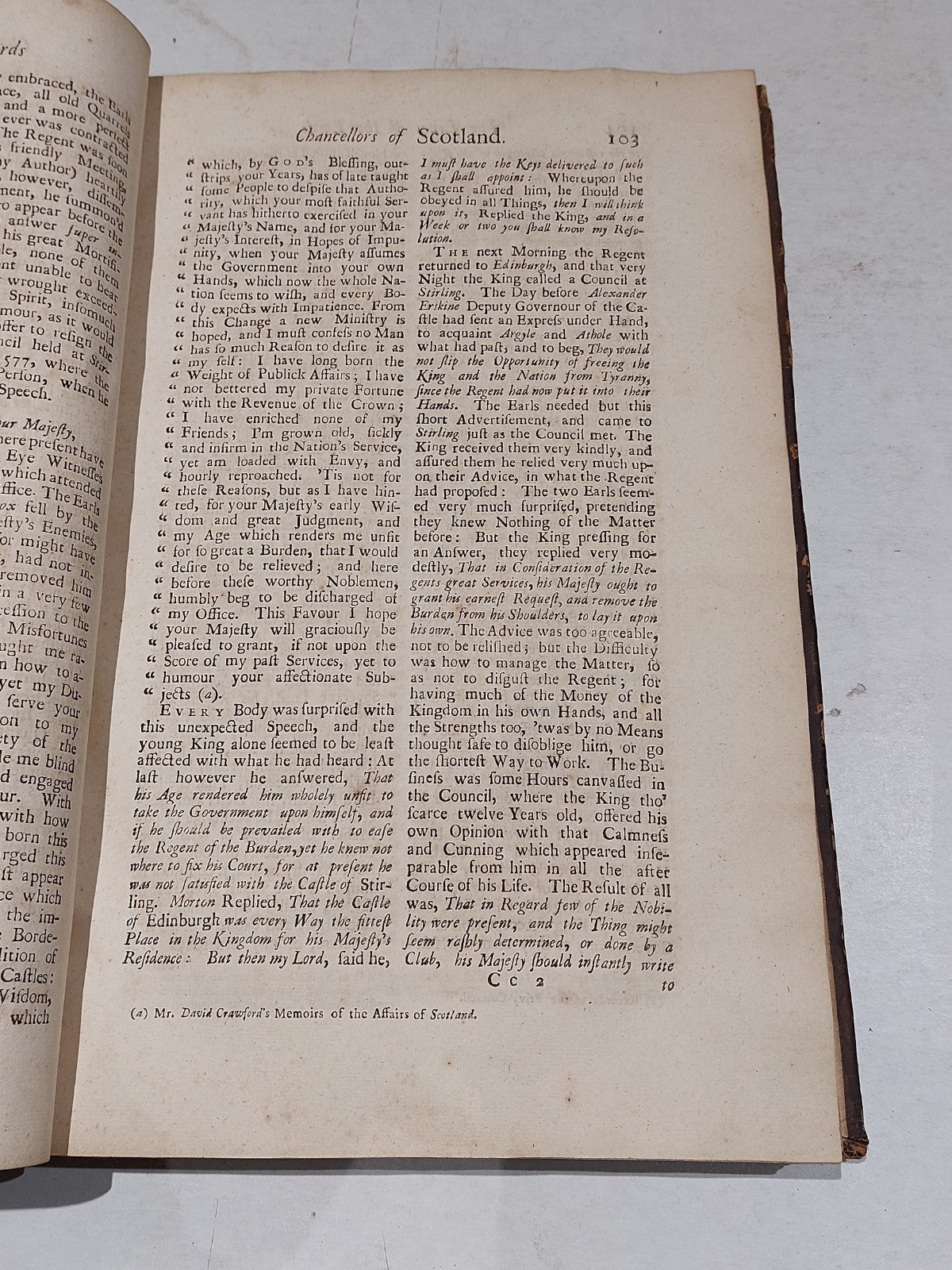 Lives & Characters Of The Officers Of The Crown [Vol.1] 1726, By G. Crawfurd Hb 11