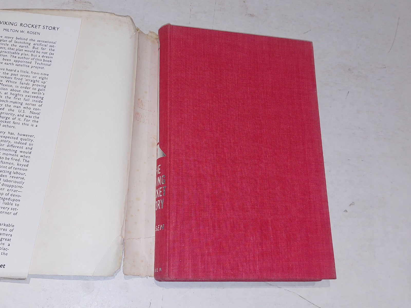 The Viking Rocket Story by Milton W Rosen 1956 HC DJ Faber & Faber Vintage BOOK2
