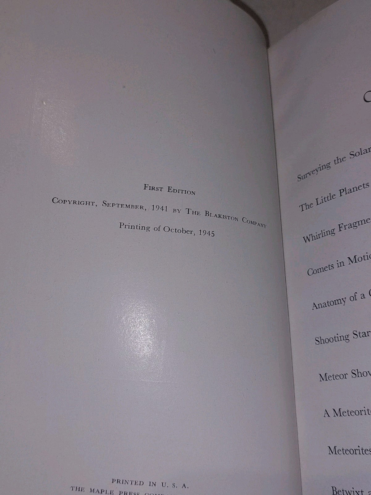 Between The Planets By Fletcher G. Watson (1949) Hb Book5