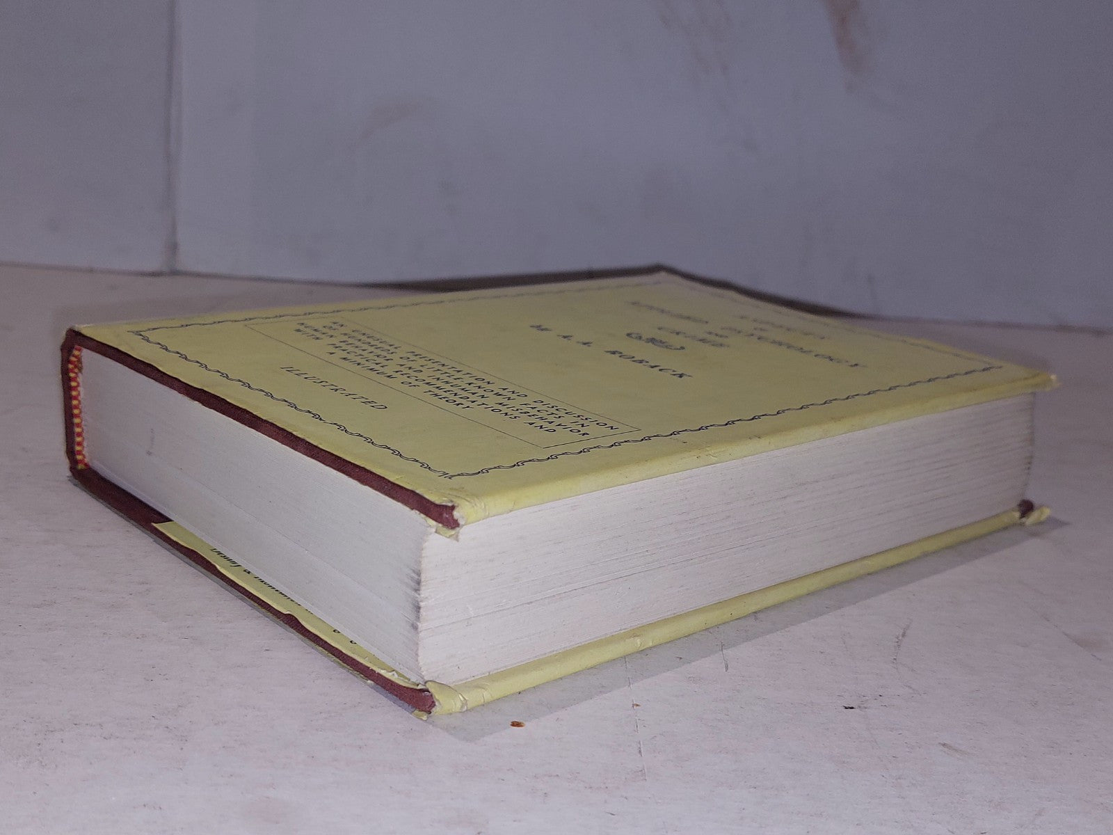 Aspects Of Applied Psychology And Crime By A A Roback (1964)7