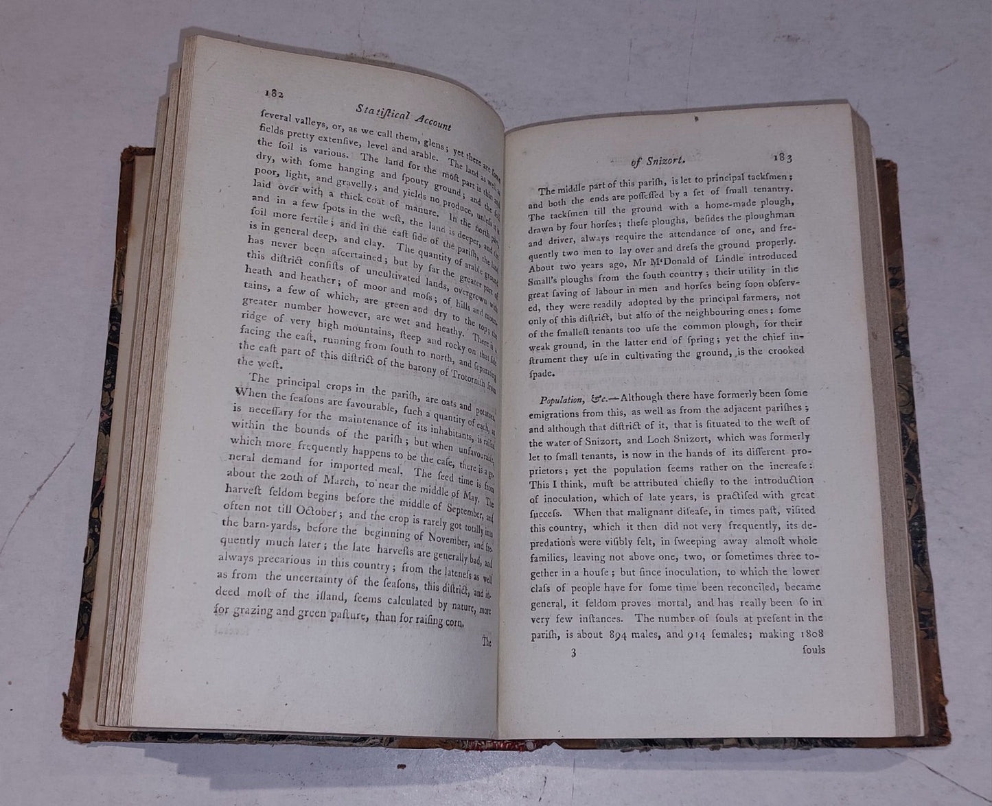 statistical account of scotland by john sinclair 1796 [Vol. 18] Hb Book6