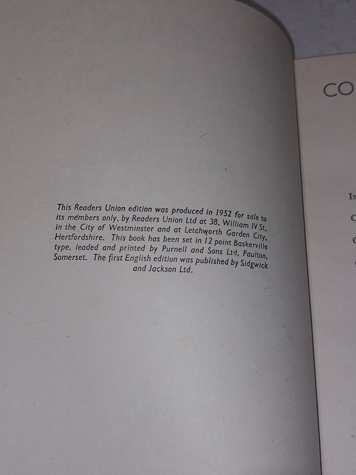 The Conquest Of Space by Willy Ley  [Readers Union] (1952) Hb Book3